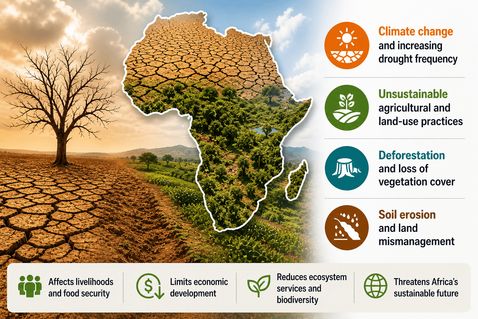 Land degradation in Africa